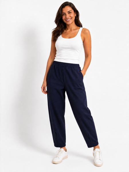 Made in Relaxed Tapered /Barrel Leg Sweatshirt Trouser