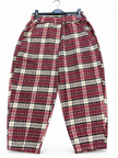 Made in Italy Plaid Check Tapered Leg Trouser