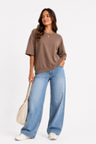 Made in Italy Short Sleeve Sweatshirt Top