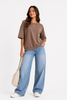 Made in Italy Short Sleeve Sweatshirt Top
