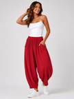 Made in Italy Balloon leg Pockets front Trouser