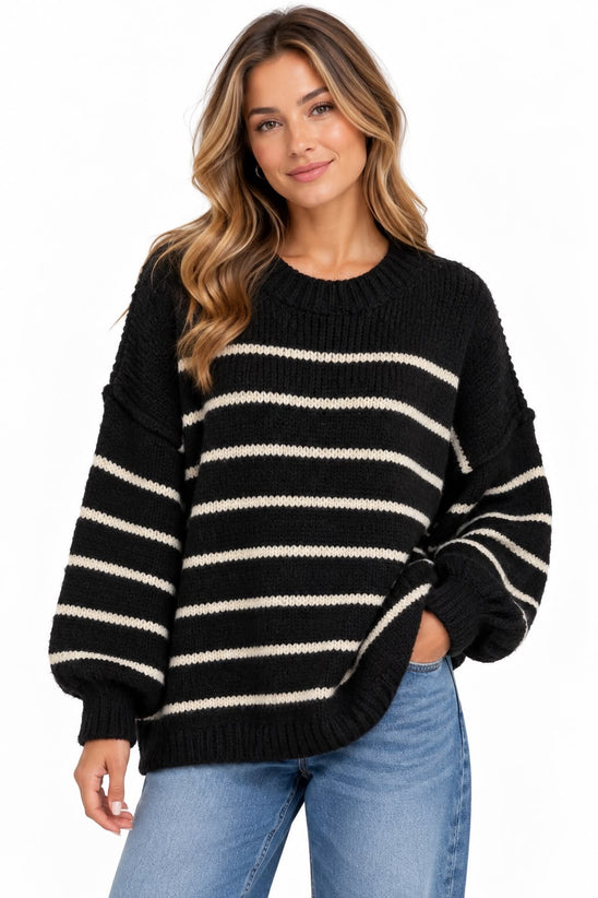 Made in Italy Striped knit jumper