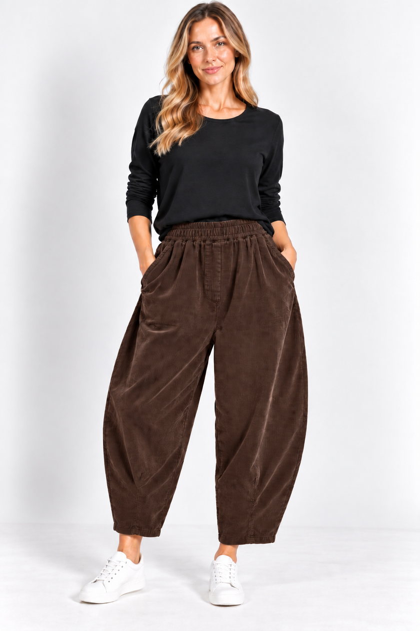 Made in Italy Tapered Leg corduroy Trouser