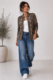 Made in Italy Leopard print Military Jacket