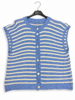Made in Italy Button-Through Sleeveless knitted Cardigan