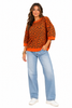 Made in Italy Short Sleeve leopard print sweatshirt Top
