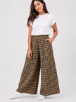 Made in Italy Check wide Leg Trouser /Palazzo