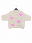 Made in Italy Short Sleeve Heart Jumper