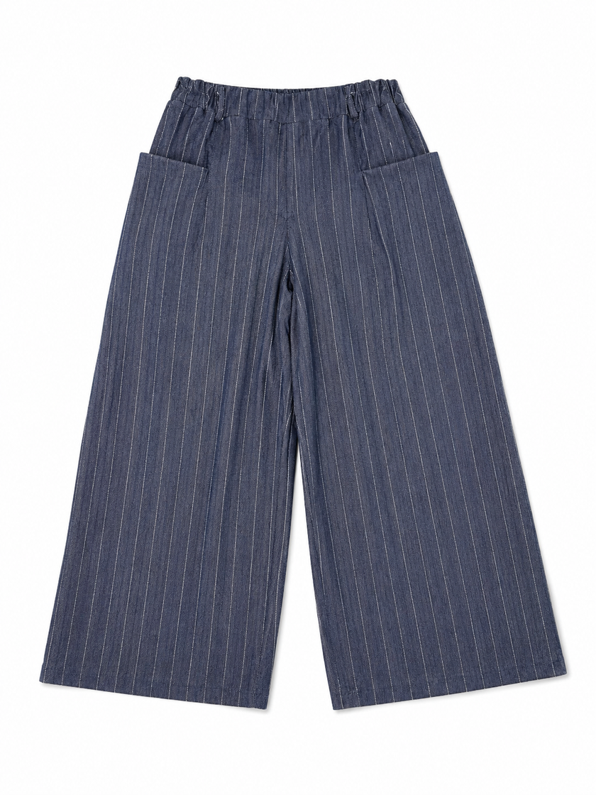 Made in Italy Pinstripe Wide leg trouser