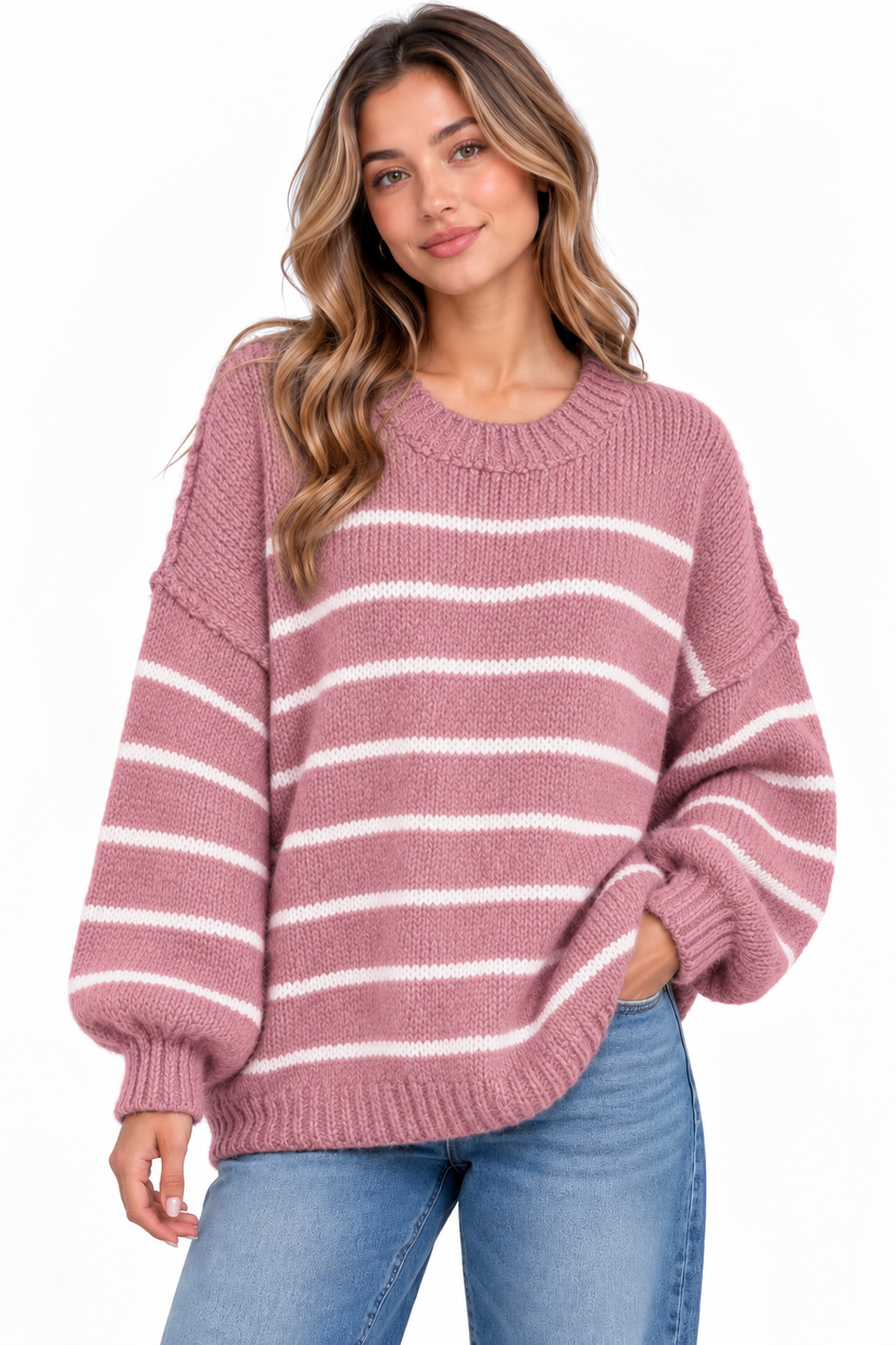 Made in Italy Striped knit jumper