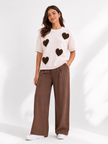 Made in Italy Short Sleeve Heart Jumper