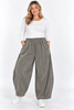 Made in Italy Corduroy Balloon Leg Trousers