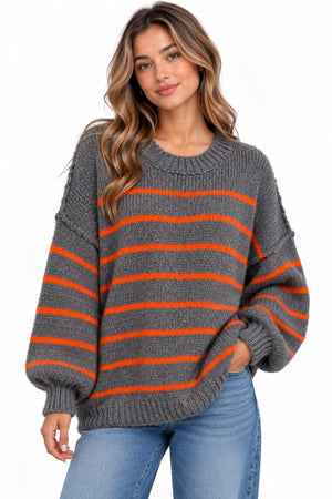 Made in Italy Striped knit jumper