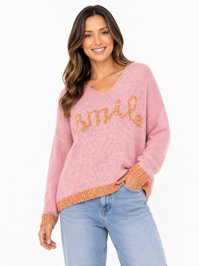 Made In  Italy knit Smile Jumper