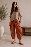 Classic Barrel Leg Trouser, Made in Italy
