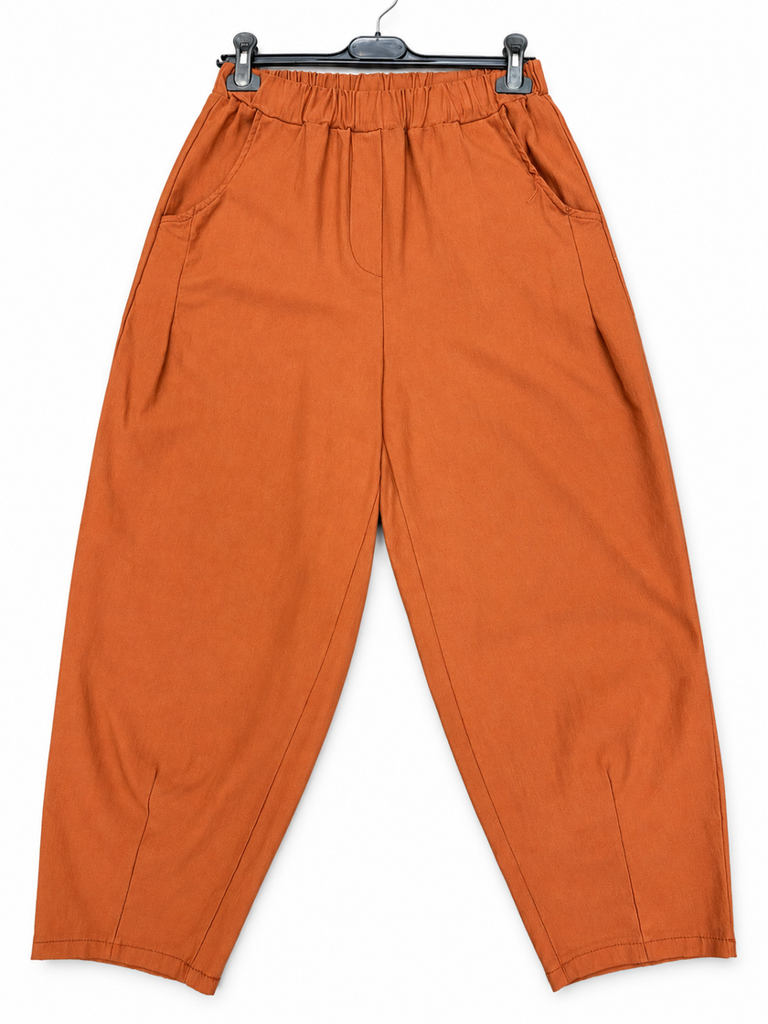 Made in Italy Relaxed Fit Stretchy Tapered Leg Trouser