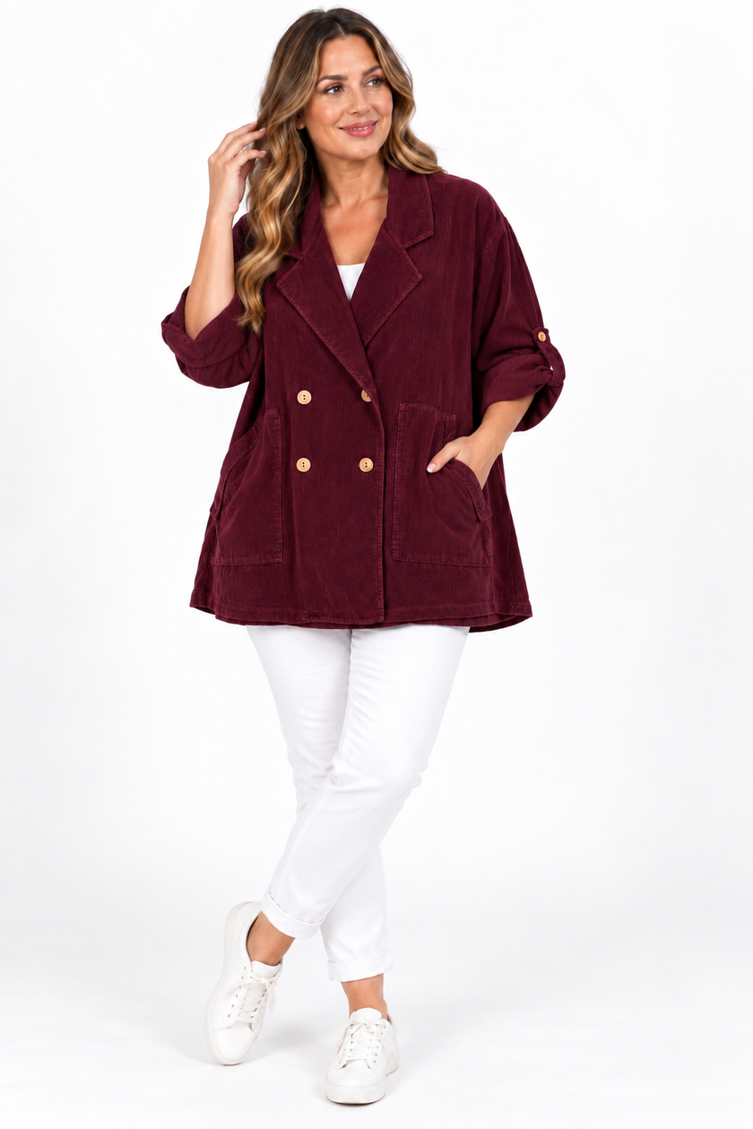 Made in Italy Corduroy Blazer