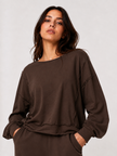 Made in Italy Relaxed Fit Sweatshirt Top