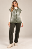 Made in Italy Button-Through Sleeveless knitted Cardigan