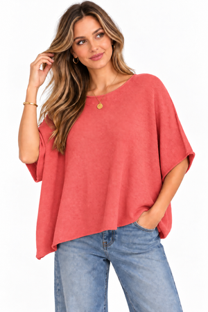 Made in Italy Relaxed Short Sleeve Knit