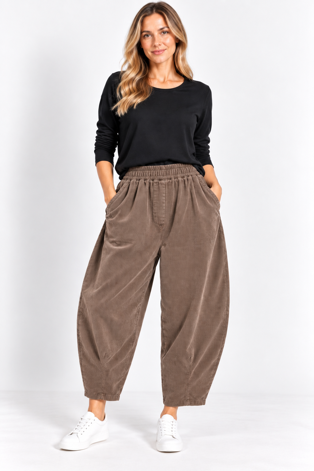Made in Italy Tapered Leg corduroy Trouser