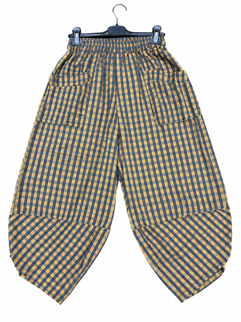 Made in Pocketed Front Gingham/Check Trouser