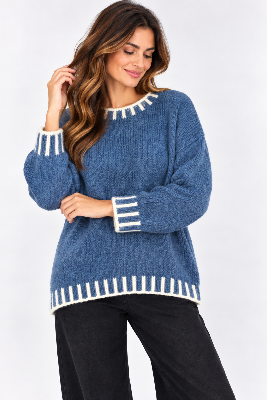 Made in Italy Thread Detail knit Jumper