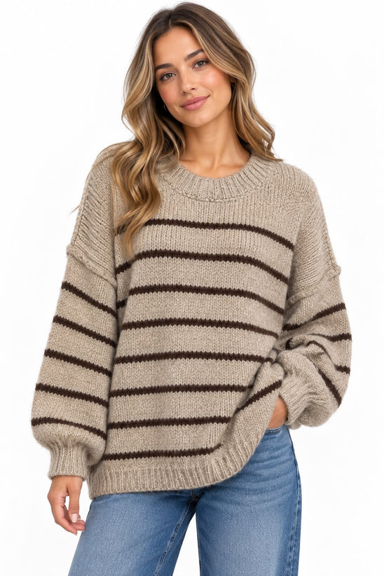 Made in Italy Striped knit jumper