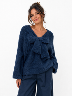 Made in Italy Soft Tie-Front knit Jumper