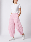 Made in Italy Gingham barrel leg Trouser