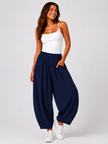 Made in Italy Balloon leg Pockets front Trouser
