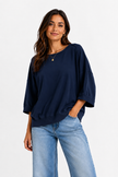 Made in Italy Short Sleeve Sweatshirt Top