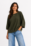 Made in Italy Short Sleeve Sweatshirt Top