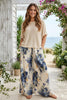 Floral Wide Leg Trouser | Made in Italy