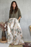 Floral Wide Leg Trouser | Made in Italy