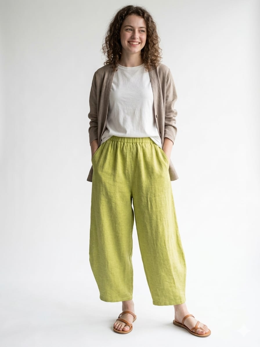 Stone Wash Balloon Trouser | Made in Italy