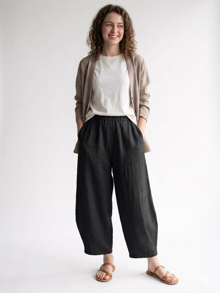 Stone Wash Balloon Trouser | Made in Italy