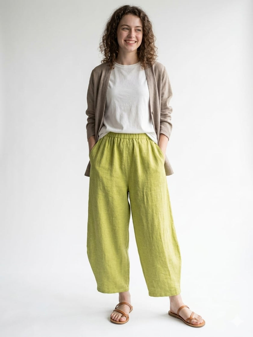 Stone Wash Balloon Trouser | Made in Italy