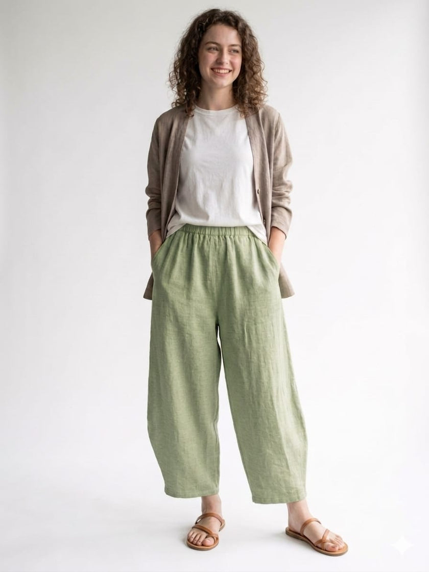 Stone Wash Balloon Trouser | Made in Italy