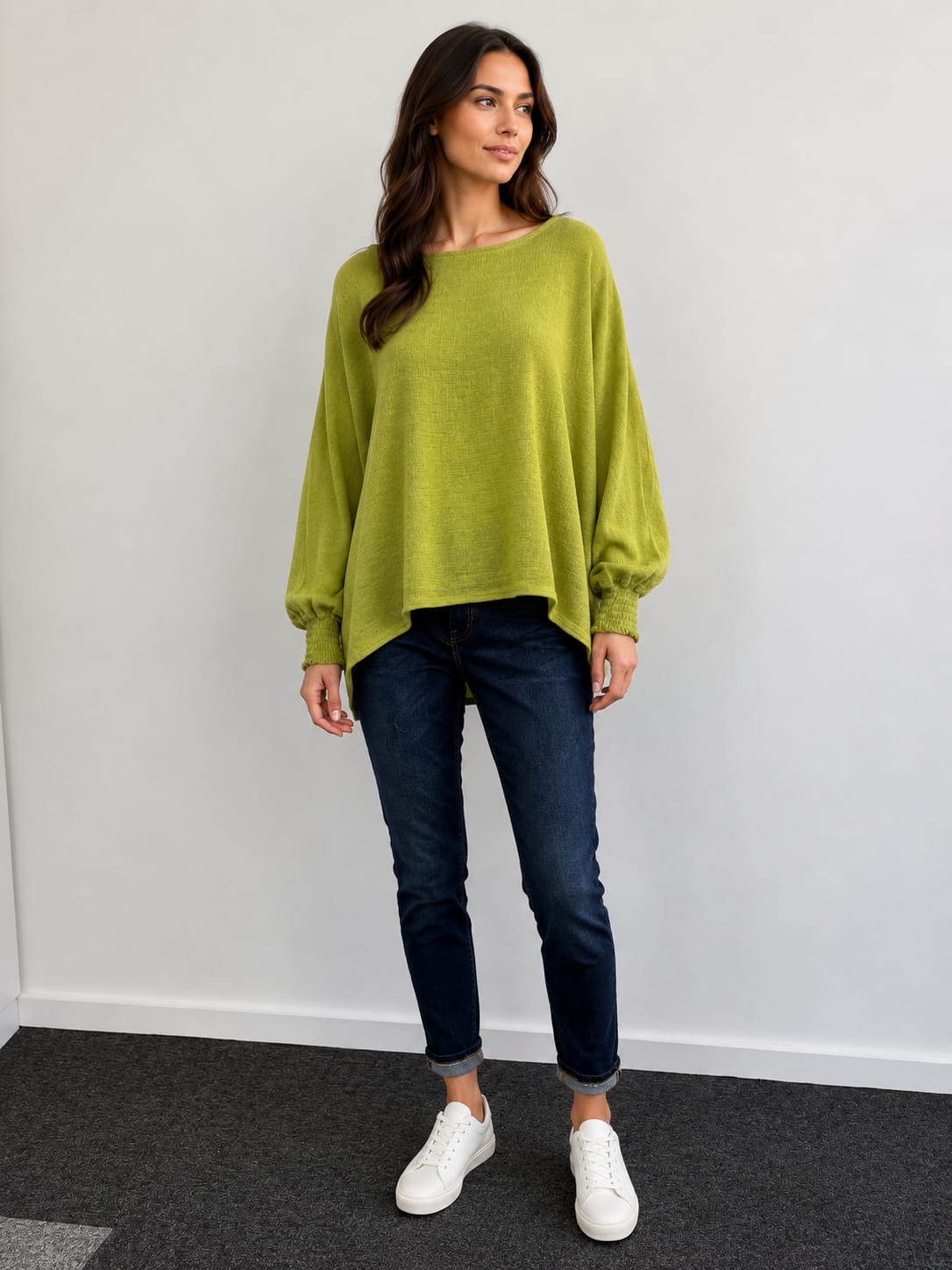 Batwing Loose Fit Top - Made in Italy