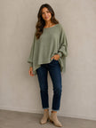 Batwing Loose Fit Top - Made in Italy