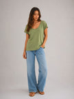 Stretch Cotton Relaxed Fit T Shirt - Made in Italy
