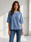Stone Wash Leopard Print T-Shirt – Made in Italy