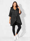 Made in Italy Lightweight Hooded Rain Protection Jacket - Black