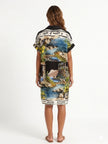 Made in Italy  Ruins Print Midi Dress - Black (2)