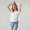 Made in Italy Broderie Anglaise Cotton Top